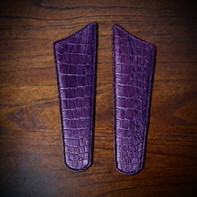 Load image into Gallery viewer, Leather Saddlebag Emblem/Protection, Alligator Print