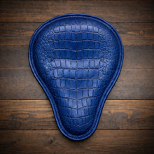 Load image into Gallery viewer, Chopper/Bobber Pan Seat, Alligator Print
