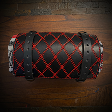 Load image into Gallery viewer, Bedroll for Motorcycles - Generation 2, Black, Double Diamond Stitching, Custom Colors