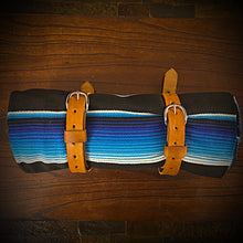 Load image into Gallery viewer, Bedroll for Motorcycles - Just the Straps With or Without a Blanket, Indian Tan (Ships Now)