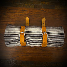 Load image into Gallery viewer, Bedroll for Motorcycles - Just the Straps With or Without a Blanket, Indian Tan (Ships Now)