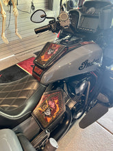Load image into Gallery viewer, Heat Shield for Indian Challenger &amp; Pursuit Motorcycle - Custom Art, Brown