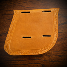 Load image into Gallery viewer, Swing Arm Bag - Fits Indian Scout &amp; Chief Models, With Alligator Print, On Indian Tan Leather