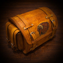 Load image into Gallery viewer, Motorcycle Trunk Bag, Fits All Brands of Motorcycles w/ A Rear Luggage Rack Native Girl