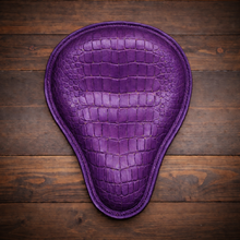 Load image into Gallery viewer, Chopper/Bobber Pan Seat, Alligator Print