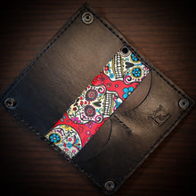 Load image into Gallery viewer, Long Biker Leather Wallet with Chain - Reaper, Black