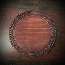 Load image into Gallery viewer, Round Bag for Motorcycles - Alligator Print On Brown Leather
