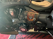 Load image into Gallery viewer, Heat Shield with Pouch for Indian Challenger and Pursuit - Brown Custom Art
