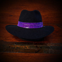 Load image into Gallery viewer, Hat Band, Alligator Print, Purple