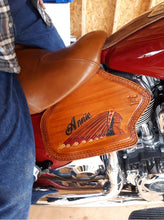 Load image into Gallery viewer, Heat Shield - Custom Art, with Pouch, Fits Indian Chief, Chieftain, Springfield, and Roadmaster
