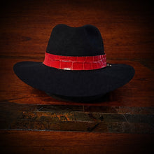 Load image into Gallery viewer, Hat Band, Alligator Print, Red