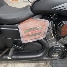 Load image into Gallery viewer, Heat Shield for Indian Challenger &amp; Pursuit Motorcycle - Custom Art, Brown