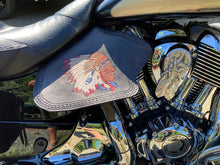 Load image into Gallery viewer, Heat Shield - Custom Art, with Pouch, Fits Indian Chief, Chieftain, Springfield and Roadmaster