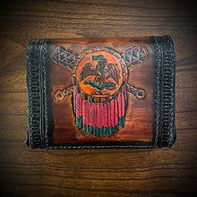 Load image into Gallery viewer, Motorcycle Handlebar Bag - Aztec Weaponry Art