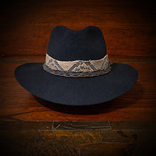 Load image into Gallery viewer, Hat Braid, Distressed Black Leather Braid