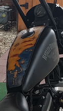 Load image into Gallery viewer, Tank Bib - For Harley Davidsons, Custom Art, Tan