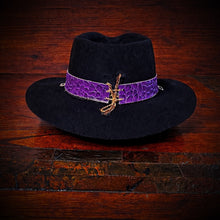 Load image into Gallery viewer, Hat Band, Alligator Print, Purple