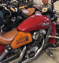 Load image into Gallery viewer, Heat Shield for Indian Scout - Female Warbonnet, Indian Tan