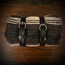 Load image into Gallery viewer, Bedroll for Motorcycles - Just the Straps With or Without a Blanket, Black
