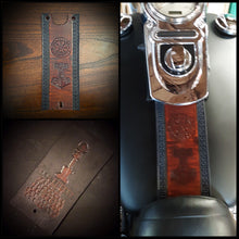 Load image into Gallery viewer, Tank Bib - For Harley Davidsons, Custom Art, Brown