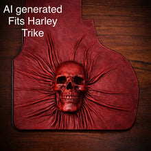Load image into Gallery viewer, Heat Shield Nightmare Skull, Red Custom Made To Fit Any Make and Model Of Bike