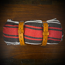 Load image into Gallery viewer, Bedroll for Motorcycles - Just the Straps With or Without a Blanket, Indian Tan (Ships Now)
