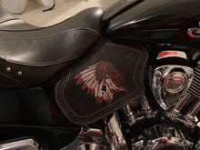 Load image into Gallery viewer, Heat Shield - Custom Art, with Pouch, Fits Indian Chief, Chieftain, Springfield and Roadmaster