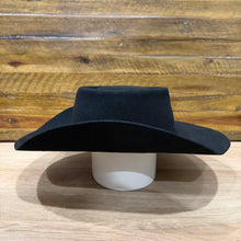 Load image into Gallery viewer, The Round Top Telescope Crease Cowboy Hat, Black