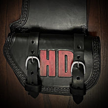 Load image into Gallery viewer, Heat shield for Harley Davidson, Two Pouches, Customized with Your Initials