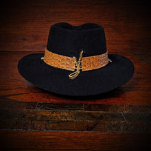 Load image into Gallery viewer, Hat Band, Alligator Print, Tan
