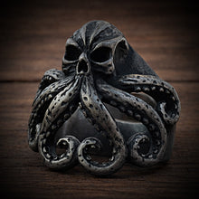 Load image into Gallery viewer, 'The Old Man and the Sea' Skull Ring
