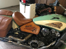 Load image into Gallery viewer, Heat Shield for Indian Scout - Female Warbonnet, Indian Tan