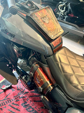 Load image into Gallery viewer, Tank Bib - Indian Challenger and Pursuit, w/ Pouch - Custom Art, Brown