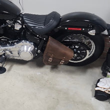 Load image into Gallery viewer, Swingarm Bag - Custom Art, Brown