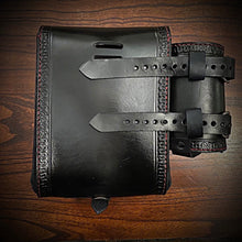 Load image into Gallery viewer, Rear Crash Bar Bag w/ Fuel Bottle/Cupholder - No Art, Black