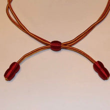 Load image into Gallery viewer, Cavalry Hat Cord, Transportation Red &amp; Yellow, Red Acorns