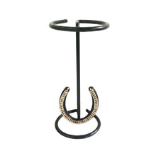 Load image into Gallery viewer, Metal Hat Stand W/ Rhinestone Horseshoe