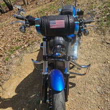 Load image into Gallery viewer, Bedroll for Motorcycles - Generation 2 Custom Art, Black
