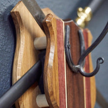 Load image into Gallery viewer, Wood &amp; Metal Cavalry Hat, Spurs &amp; Saber Rack