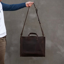 Load image into Gallery viewer, Leather Messenger Bag, Multiple Colors Available