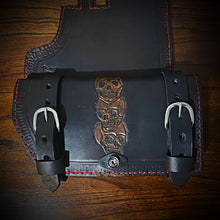 Load image into Gallery viewer, Heat shield for Harley Davidson, Two Pouches Skull Totem