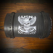 Load image into Gallery viewer, Bedroll for Motorcycles - Generation 2, Navy Jolly Roger
