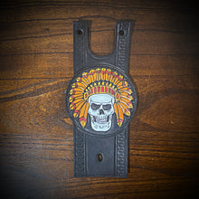 Load image into Gallery viewer, Tank Bib, Round - Fits Indian Roadmaster, Springfield and Chieftain, Custom Art, Black