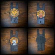 Load image into Gallery viewer, Tank Bib, Round - Fits Indian Roadmaster, Springfield and Chieftain, Custom Art, Black