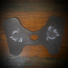 Load image into Gallery viewer, Heat Shield for Indian Scout Motorcycles, Dreamcatcher Arrow, Black &amp; Grey Art