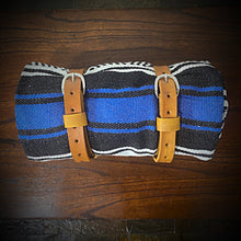 Load image into Gallery viewer, Bedroll for Motorcycles - Just the Straps With or Without a Blanket, Indian Tan (Ships Now)