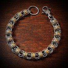 Load image into Gallery viewer, Chainmail Chain - Dead Presidents, Hang Around - Steel Rings, Gold Dollar.