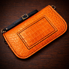 Load image into Gallery viewer, Clutch - Genuine American Alligator, Orange