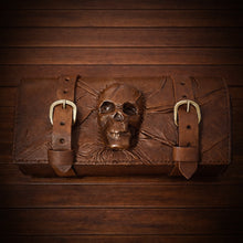 Load image into Gallery viewer, Tool bag for Motorcycle - Nightmare Skull, Brown