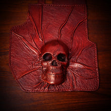 Load image into Gallery viewer, Fender Bib - Nightmare Skull, Red, Made To Fit Any Bike